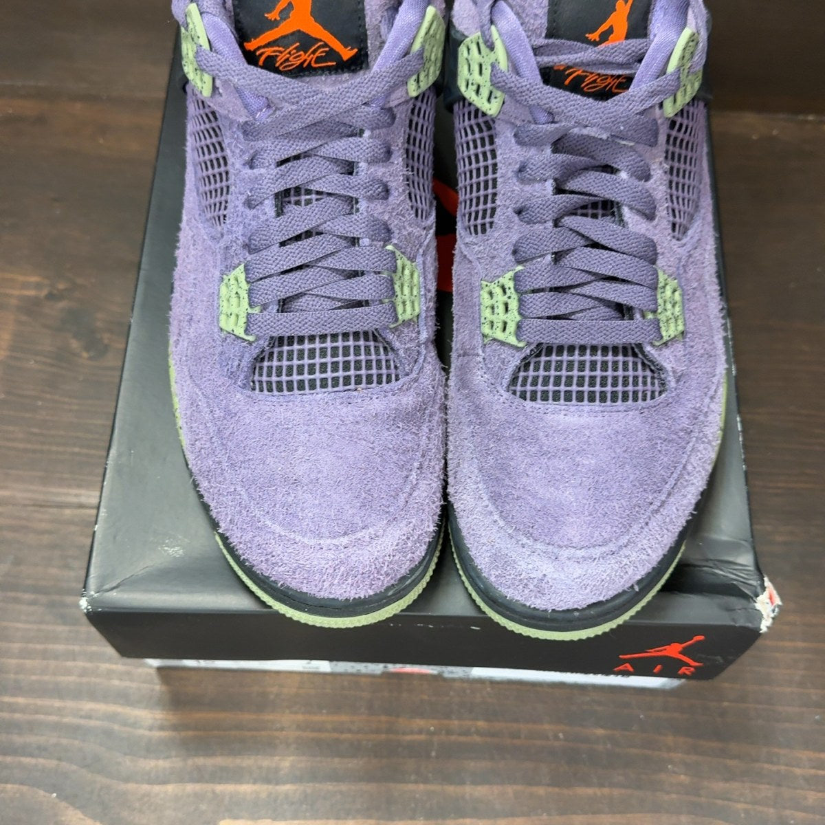 Jordan 4 Retro Canyon Purple (Women's) - Image 3