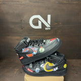 Nike Air Force 1 Mid Supreme NBA Black Size 8 (Pre-Owned) - Image 1