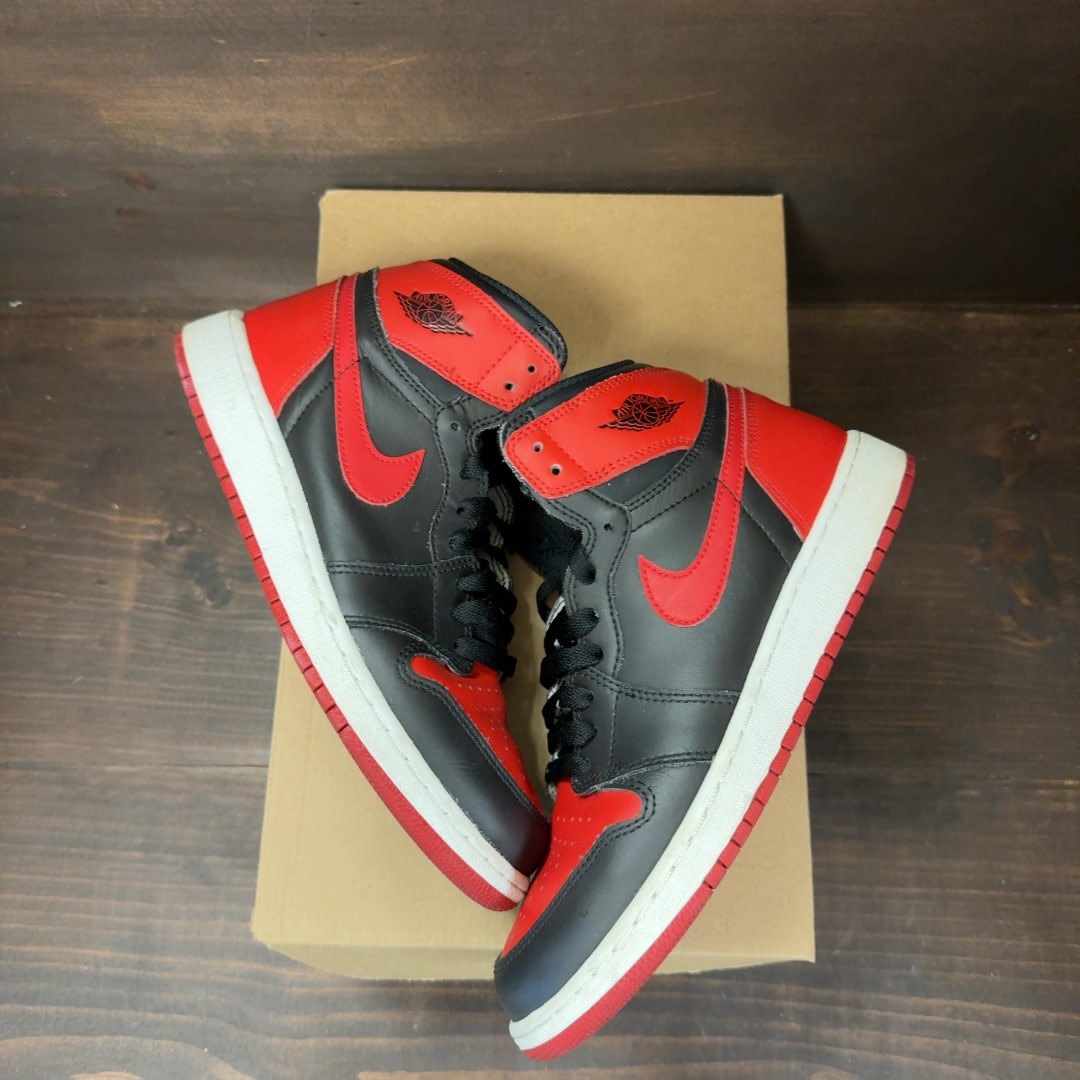 Jordan 1 Retro Bred Banned (2016) (GS) Size 7Y (Pre-Owned) - Image 2