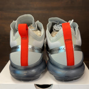 Nike Air VaporMax 2019 Pure Platinum Team Orange Size 12 (Pre-Owned)