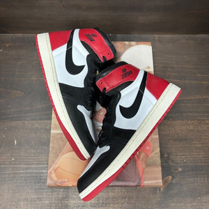 Jordan 1 Retro High OG Black Toe Reimagined Size 10 (Pre-Owned) - back