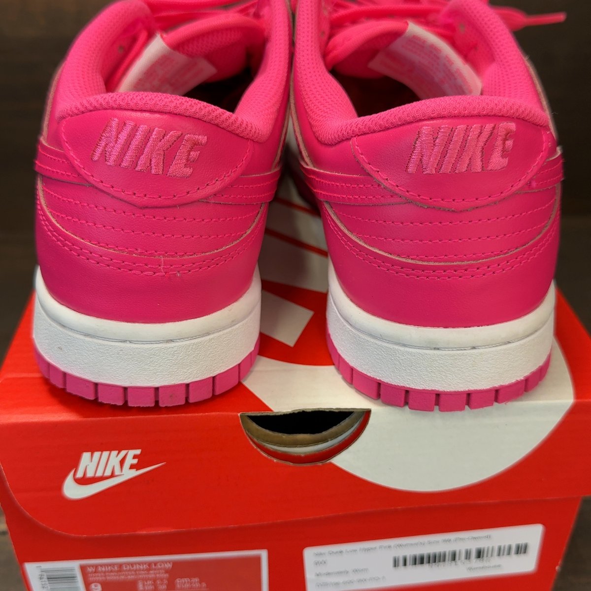 Nike Dunk Low Hyper Pink (Women's) Size 9W (Pre-Owned) - aux