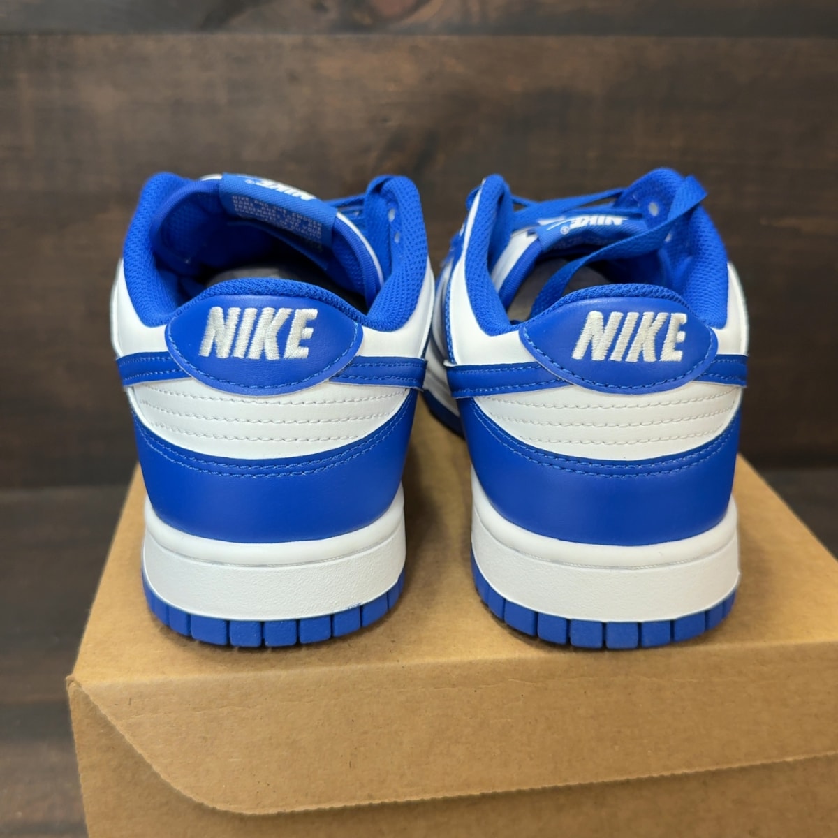 Nike Dunk Low White Hyper Royal (2025) Size 8 (Pre-Owned) - Image 4