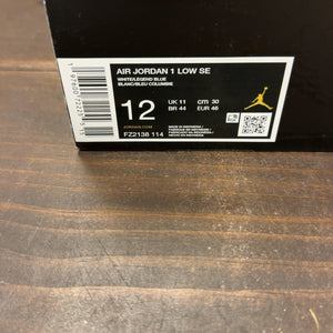 Jordan 1 Low SE White Legend Blue Size 12 (Pre-Owned) - aux