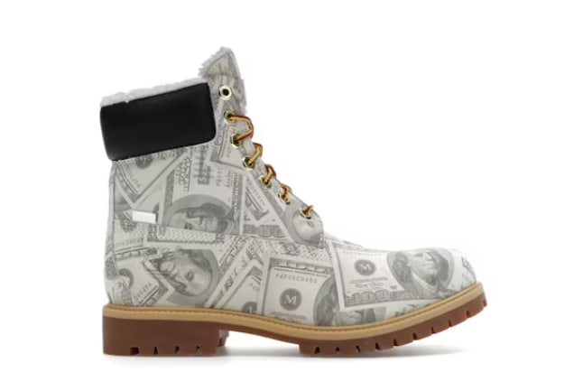 Timberland 6" Premium Waterproof Boot Supreme x MM6 Maison Margiela $100 Bills