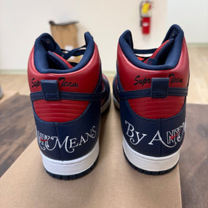 Nike SB Dunk High Supreme By Any Means Navy Size 11 (Pre-Owned) - Image 3
