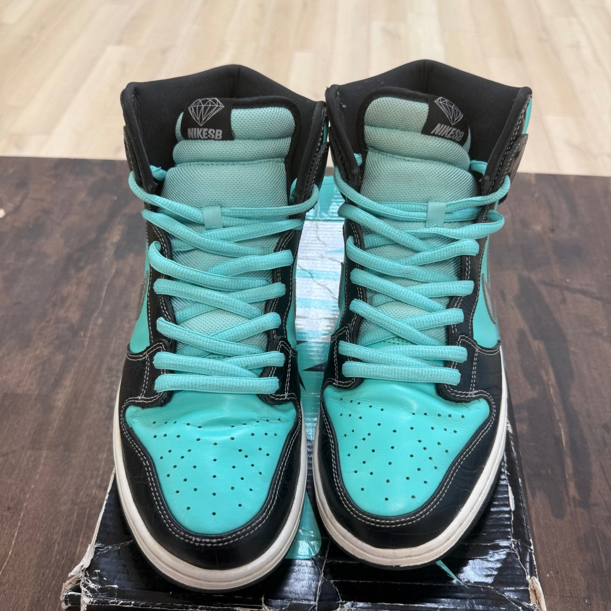Nike SB Dunk High Diamond Supply Co. Size 11.5 (Pre-Owned) - Image 5