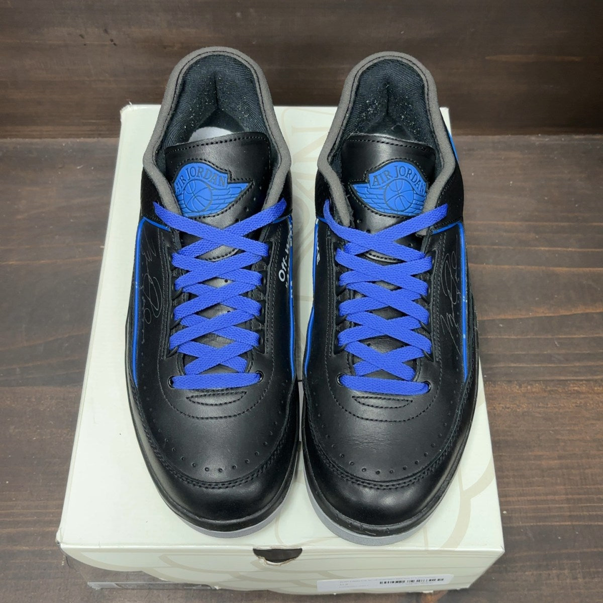 Jordan 2 Retro Low SP Off-White Black Blue - Image 3