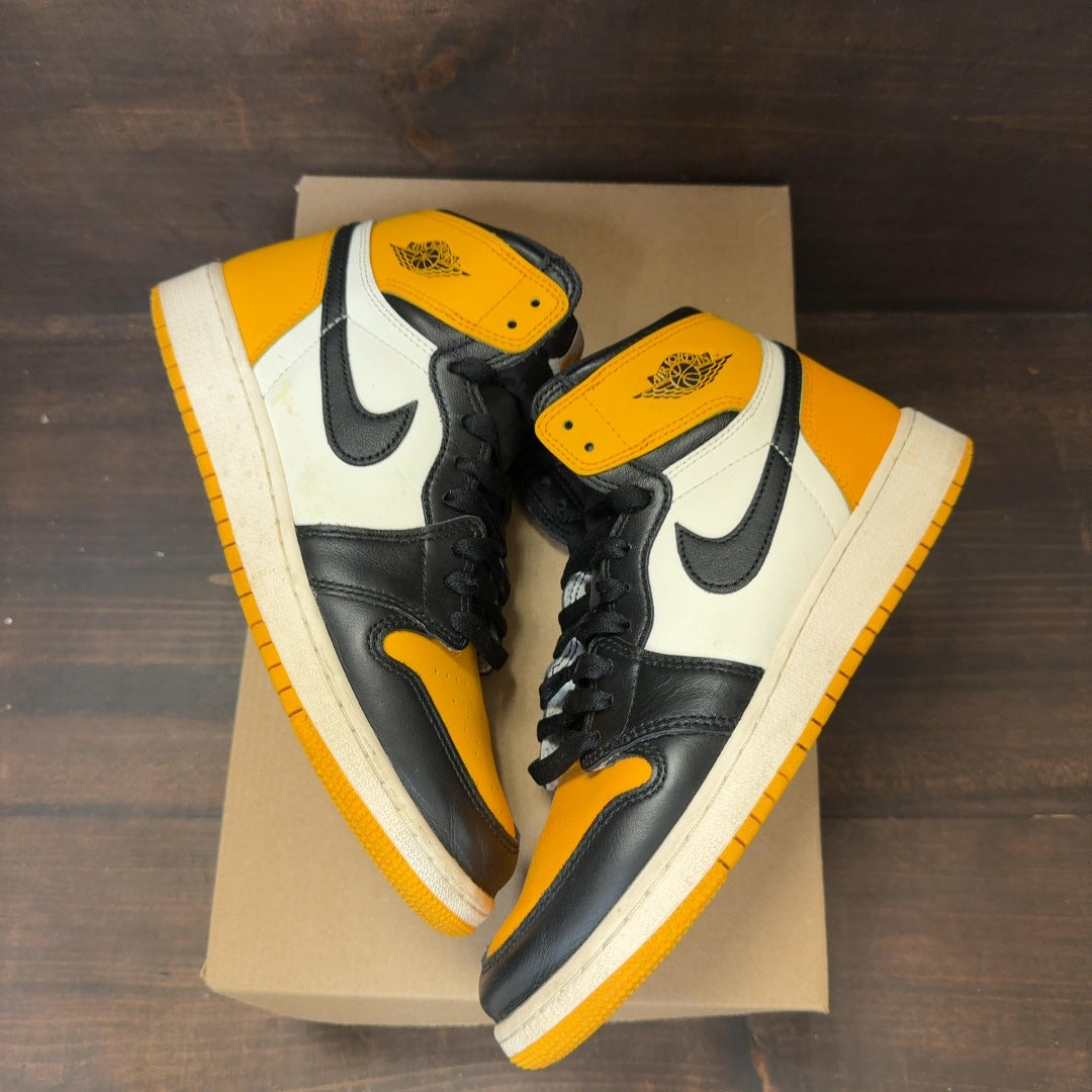 Jordan 1 Retro High OG Taxi (GS) Size 7Y (Pre-Owned) - Image 2