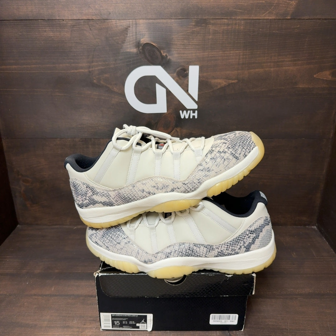 Jordan 11 Retro Low Snake Light Bone - Image 1