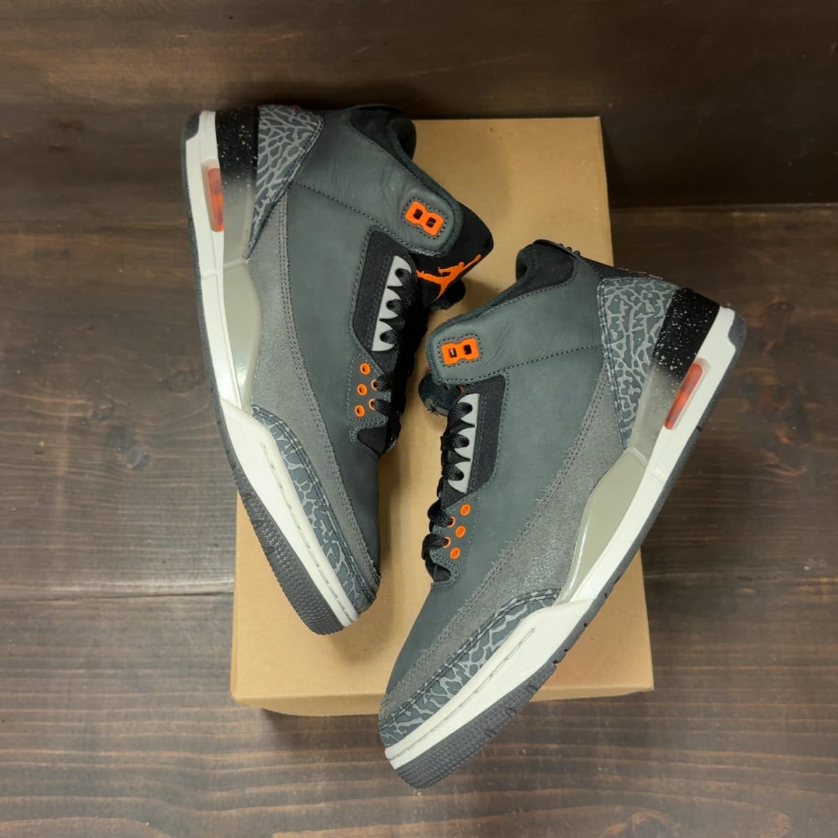 Jordan 3 Retro Fear Pack (2023) Size 10 (Pre-Owned) - back