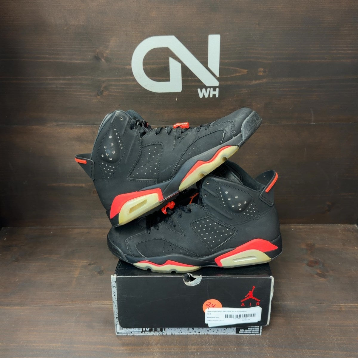 Jordan 6 Retro Infrared Black (2014) - Image 1