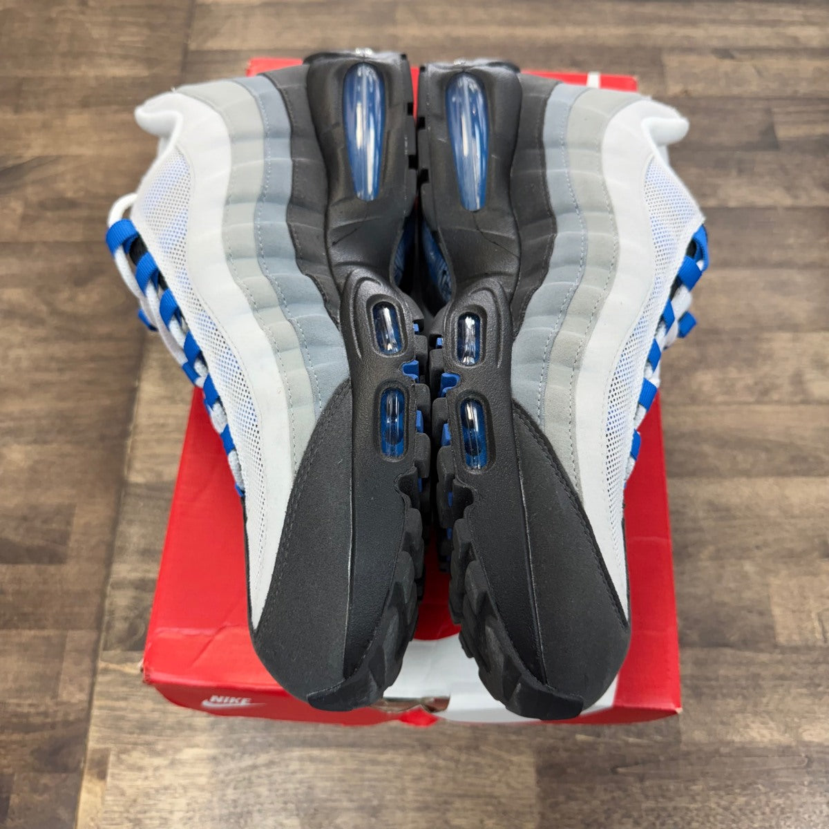 Nike Air Max 95 OG Big Bubble Blue Spark Size 12 (Pre-Owned) - Image 4