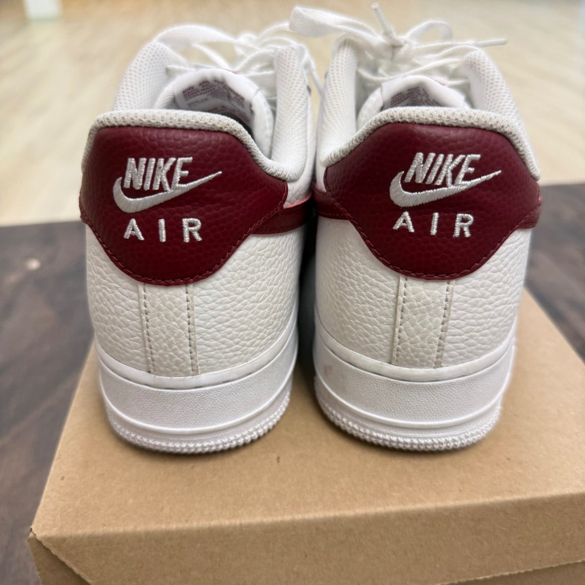 Nike Air Force 1 Low White Team Red Size 11 (Pre-Owned) - Image 5