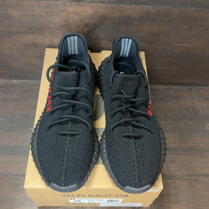 adidas Yeezy Boost 350 V2 Black Red Size 10 (Pre-Owned) - tag