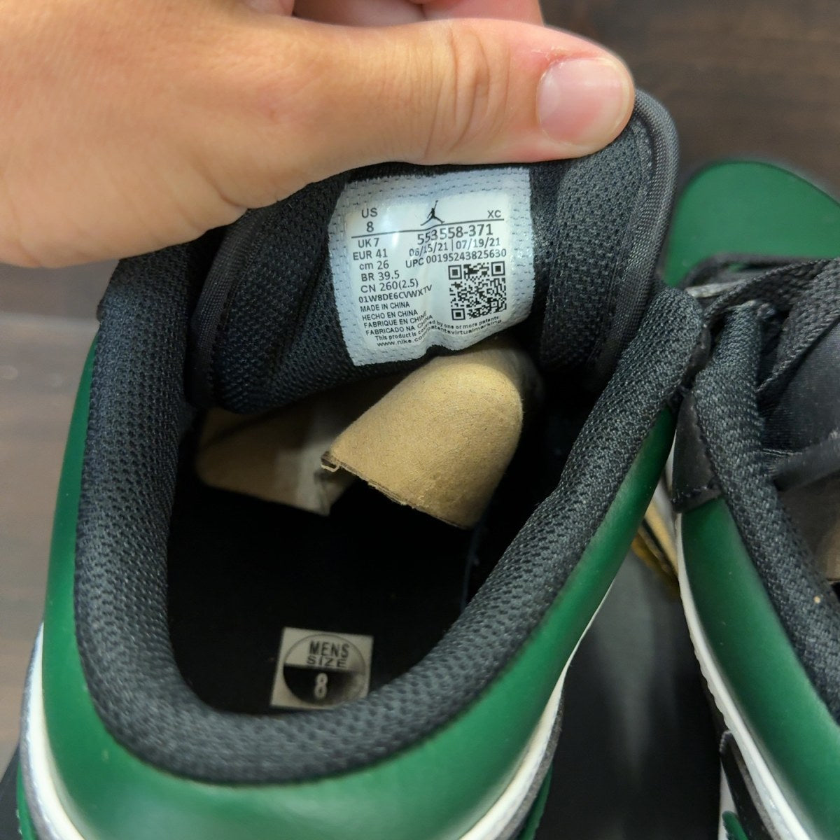 Jordan 1 Low Green Toe - Image 7