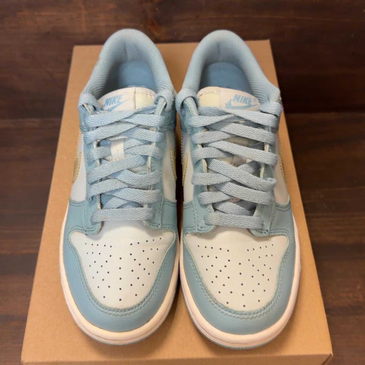 Nike Dunk Low Clear Blue Swoosh (GS) Size 5.5Y (Pre-Owned) - Image 3