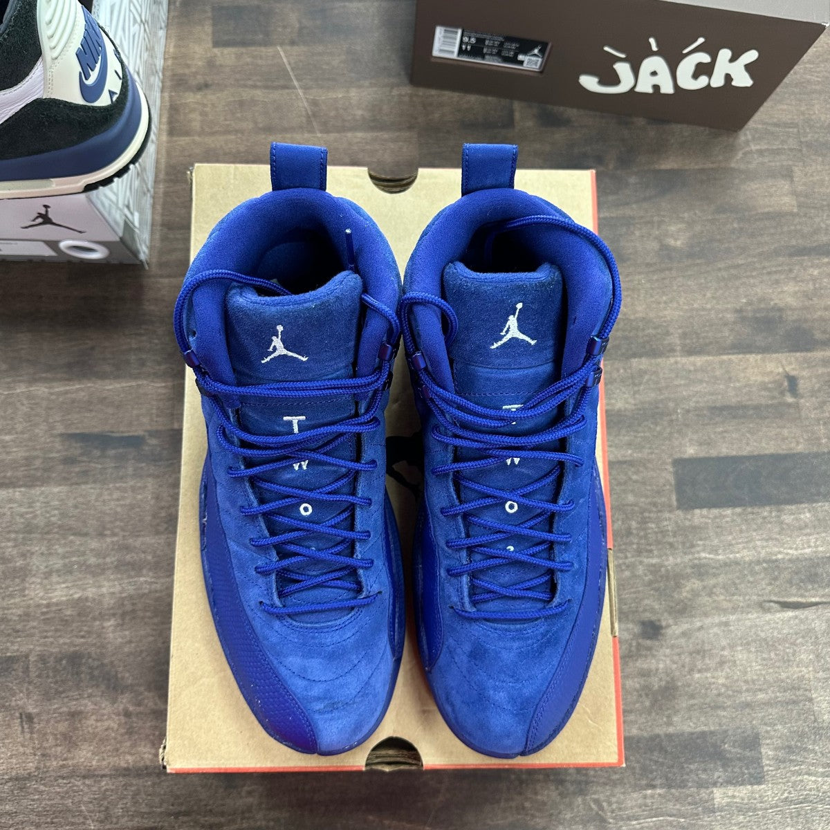 Jordan 12 Retro Deep Royal Blue Size 9.5 (Moderately Worn Pre-Owned)