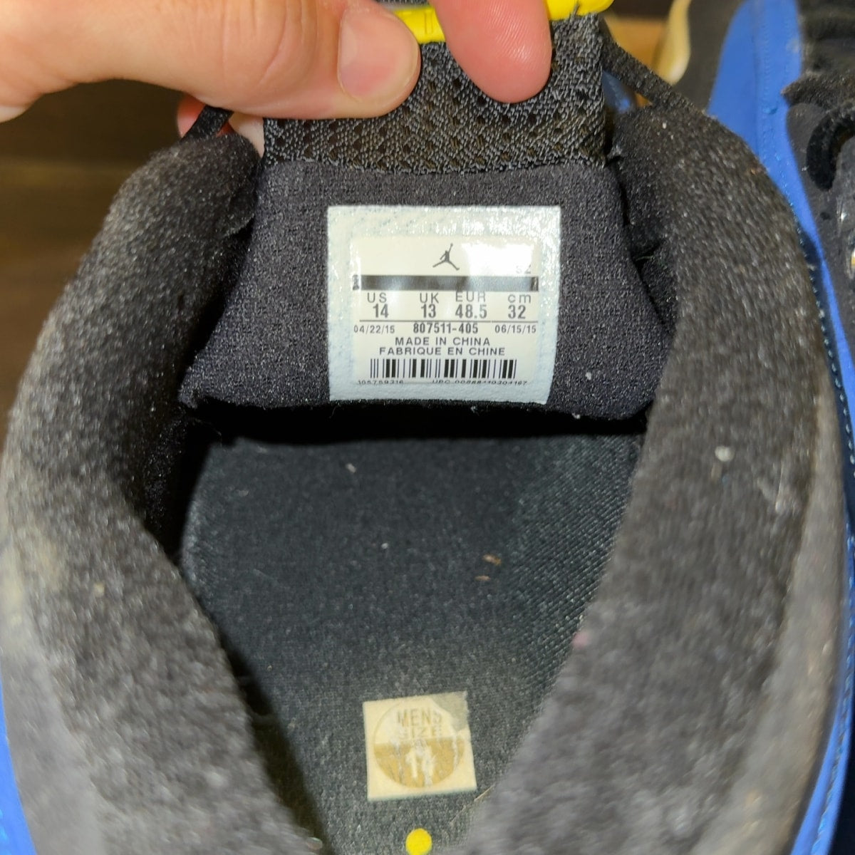 Jordan 14 Retro Low Laney (2015) Size 14 (Pre-Owned) - Image 7