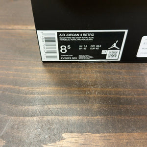 Jordan 4 Retro Rare Air (White Lettering) Size 8.5 (Pre-Owned) - aux