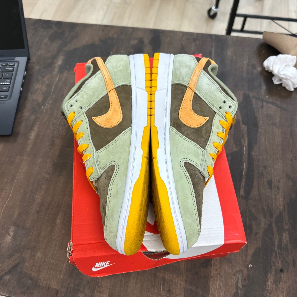 Nike Dunk Low Dusty Olive Size 11 (Pre-Owned) - Image 3