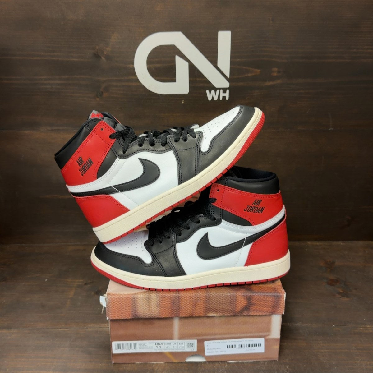 Jordan 1 Retro High OG Black Toe Reimagined - Image 1