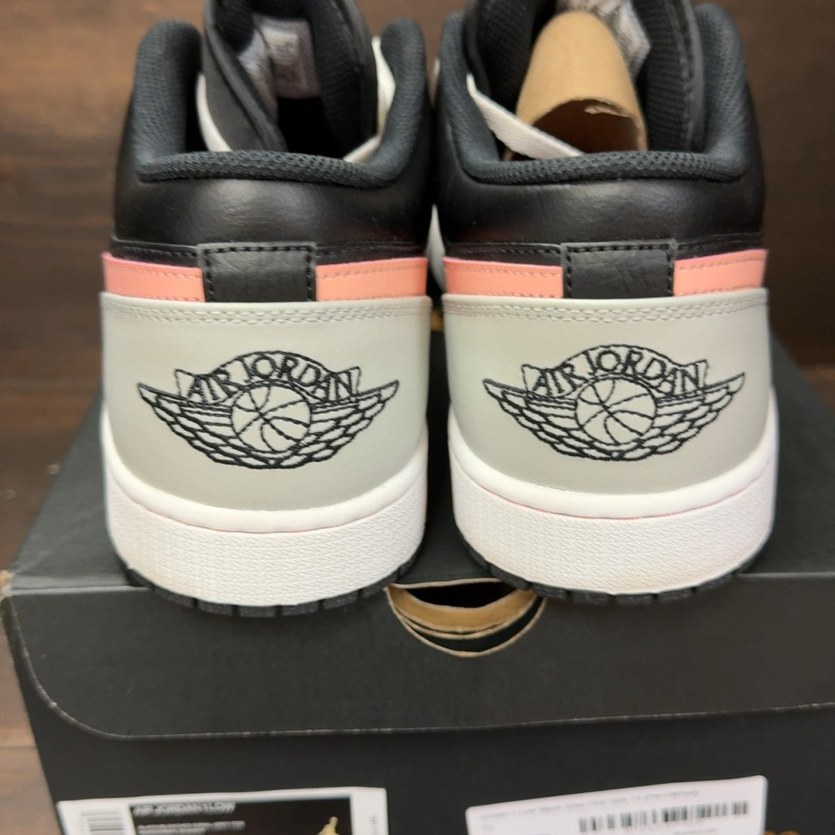 Jordan 1 Low Black Grey Pink Size 13 (Pre-Owned) - Image 5