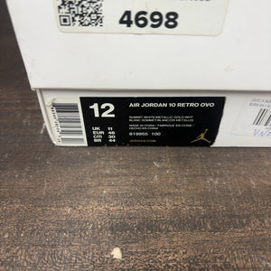 Jordan 10 Retro Drake OVO White Size 12 (Pre-Owned)