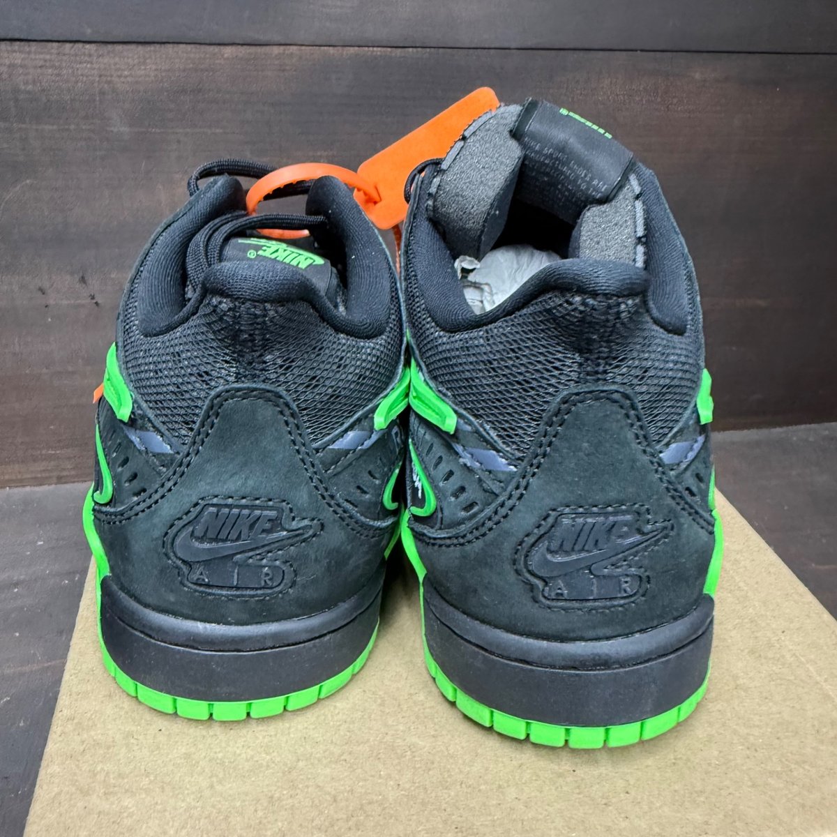 Nike Air Rubber Dunk Off-White Green Strike Size 9 - sole