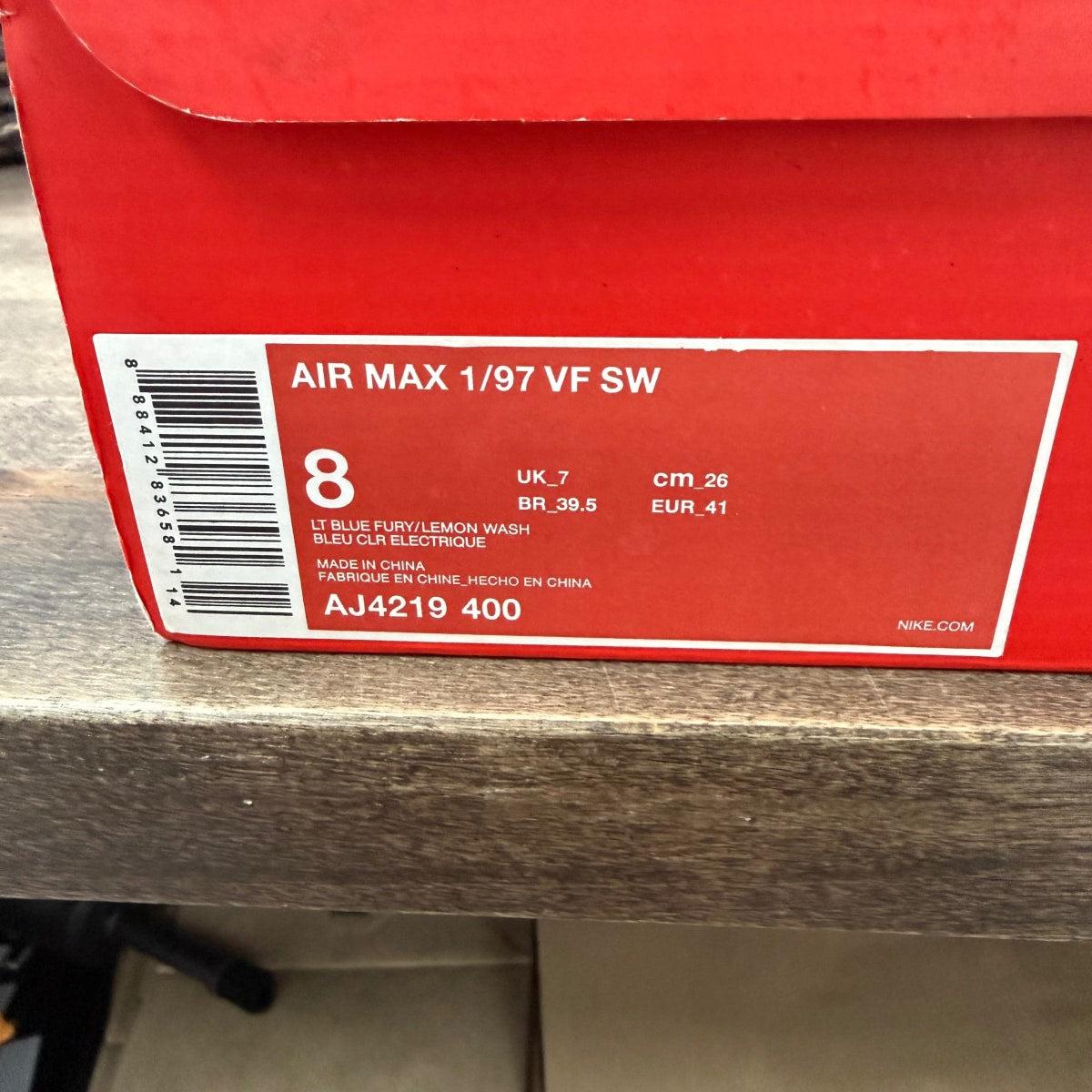 Nike Air Max 1/97 Sean Wotherspoon (Extra Lace Set Only) Size 8 (Pre-Owned) - Image 7