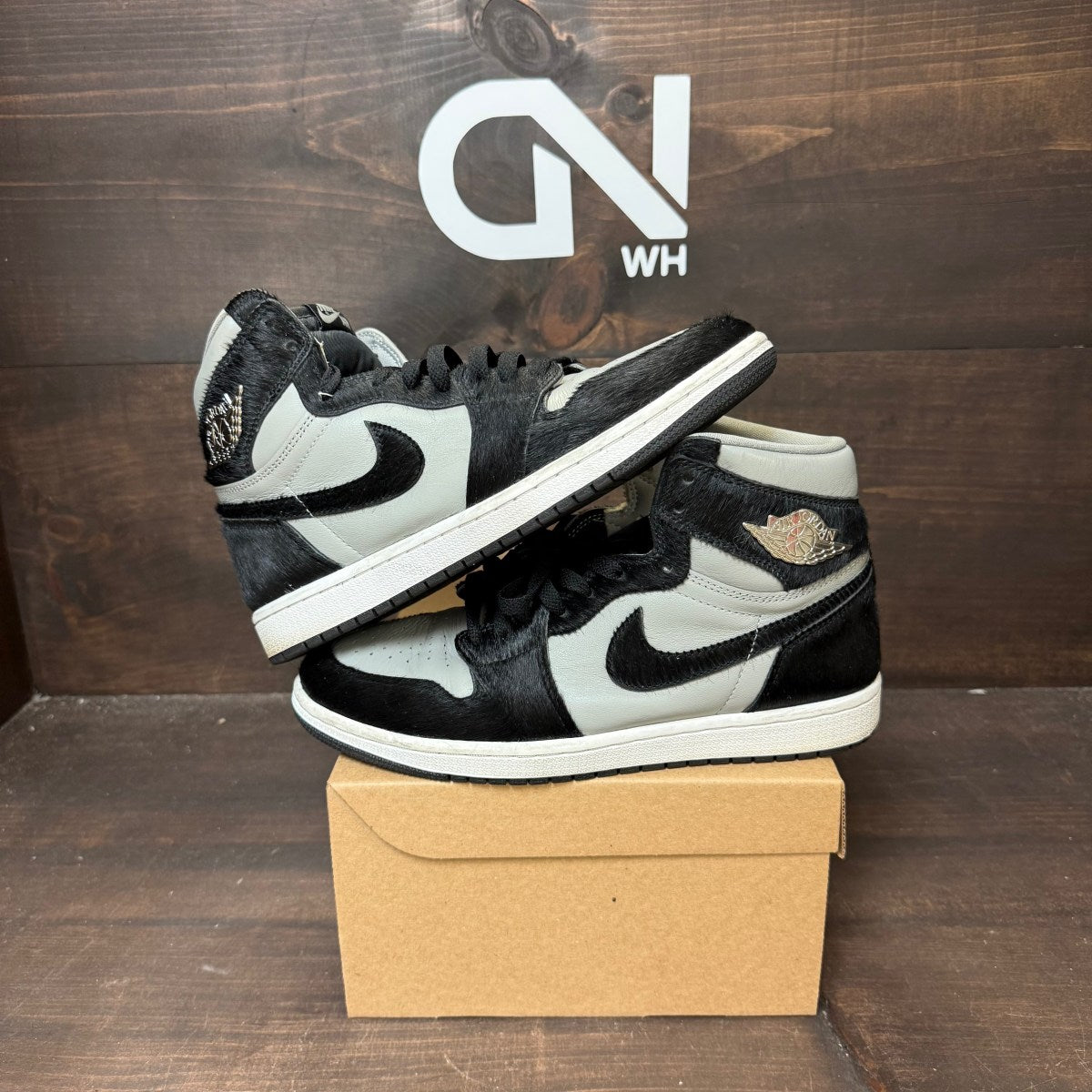 Jordan 1 Retro High OG Twist 2.0 Medium Grey (Women's) Size 9.5W (Pre-Owned) - Image 1