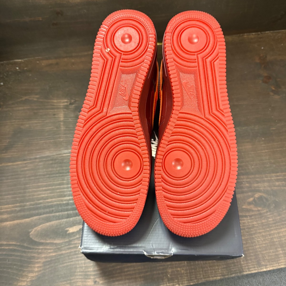 Nike Air Force 1 Low Patent Leather Dark Team Red Safety Orange - Image 6