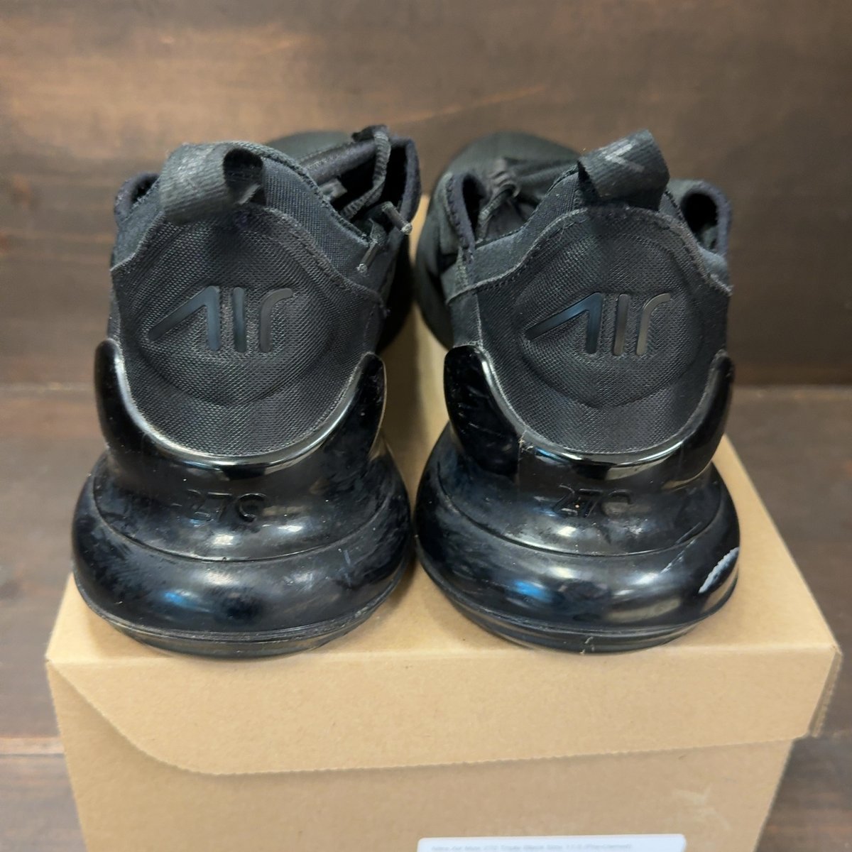 Nike Air Max 270 Triple Black Size 11.5 (Pre-Owned) - aux