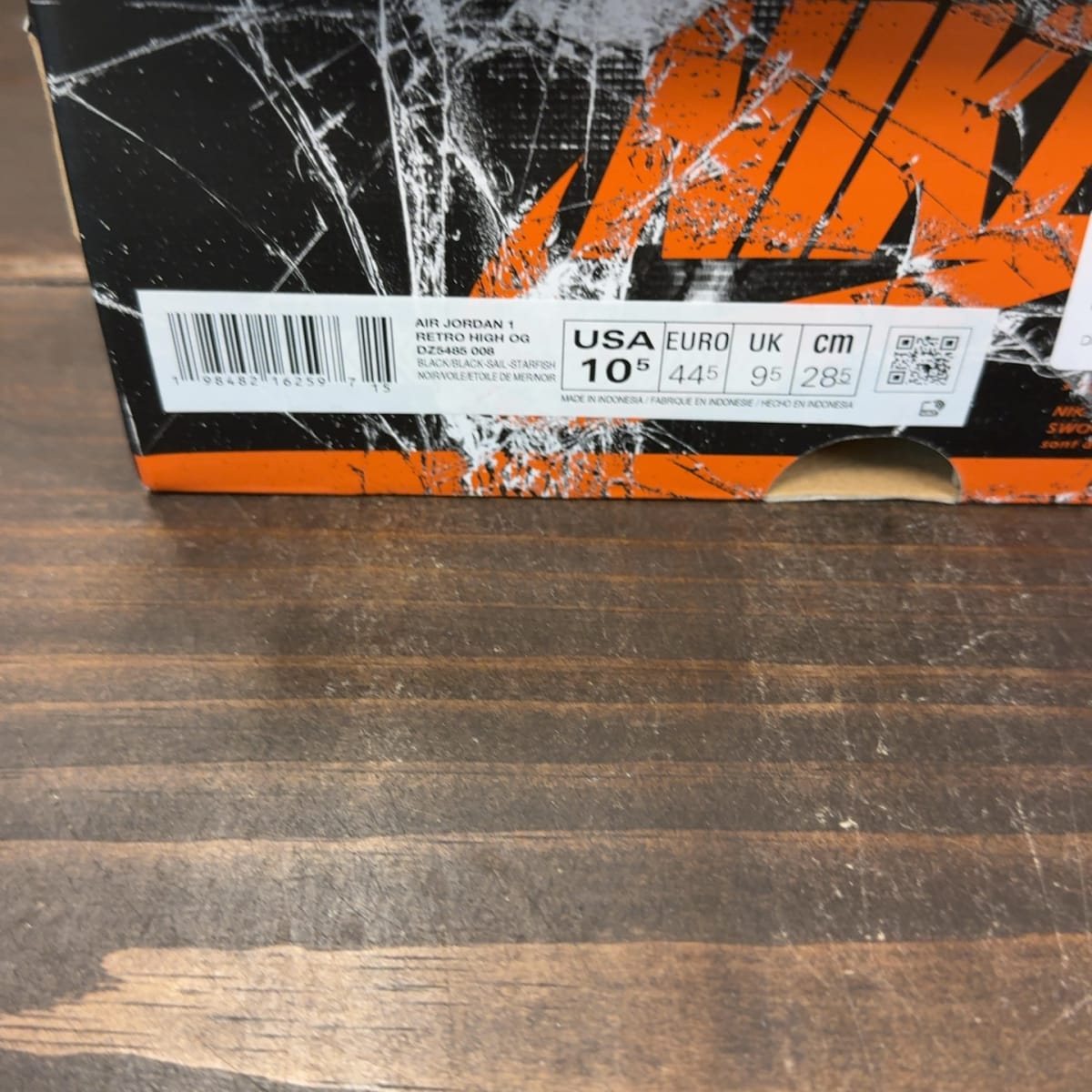 Jordan 1 Retro High OG Shattered Backboard (2025) Size 10.5 (Pre-Owned) - aux