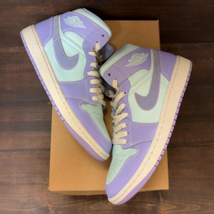 Jordan 1 Mid Purple Aqua Size 9 (Pre-Owned) - Image 2