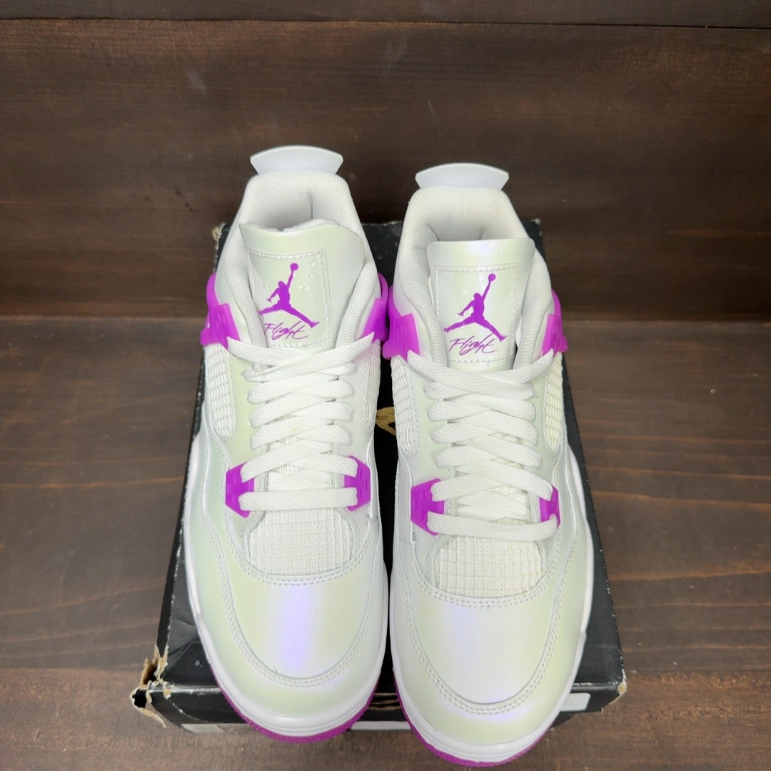 Jordan 4 Retro Hyper Violet (GS) - Image 3
