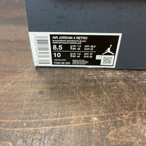 Jordan 4 Retro Fear (2024) Size 8.5 (Pre-Owned) - aux