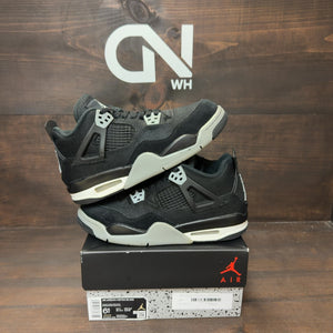 Jordan 4 Retro Black Canvas (GS) - Image 1