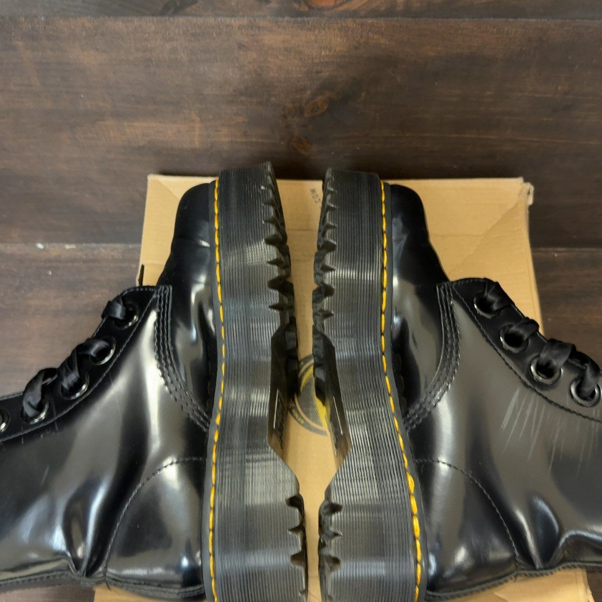 Dr. Martens Molly Wmns Leather Platform Boot 'Black' Size 8 (Pre-Owned) - Image 7