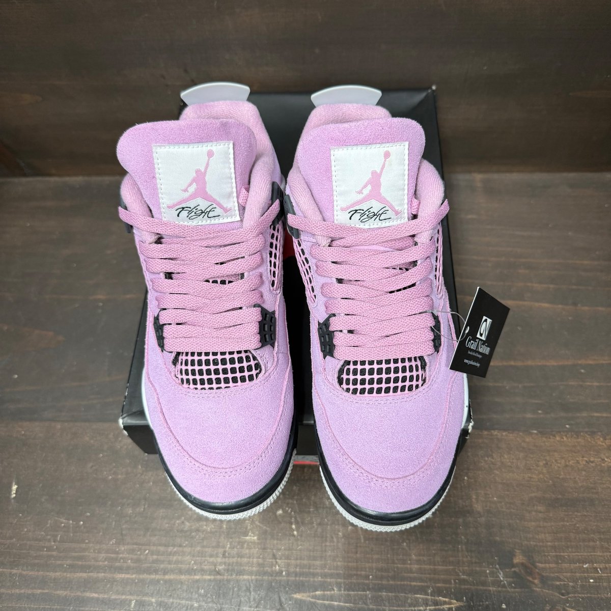 Jordan 4 Retro Orchid (Women's) Size 7W (Pre-Owned) - back