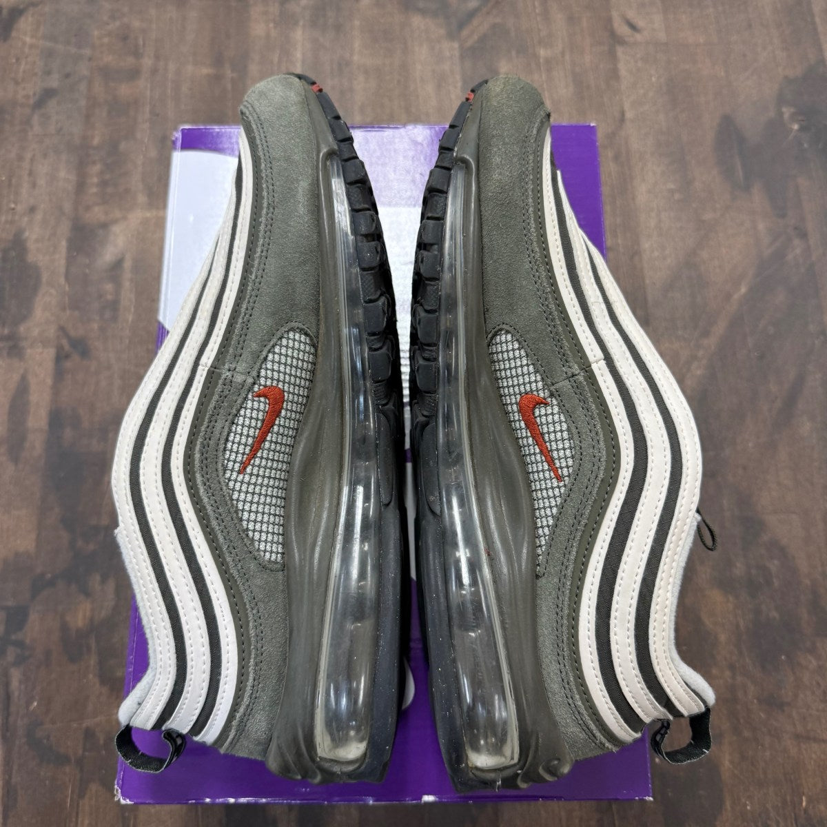 Nike Air Max 97 SE Cargo Khaki Rugged Orange Size 9.5 (Pre-Owned) - Image 5