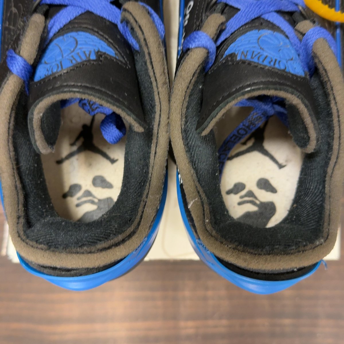 Jordan 2 Retro Low SP Off-White Black Blue Size 6 (Pre-Owned) - aux