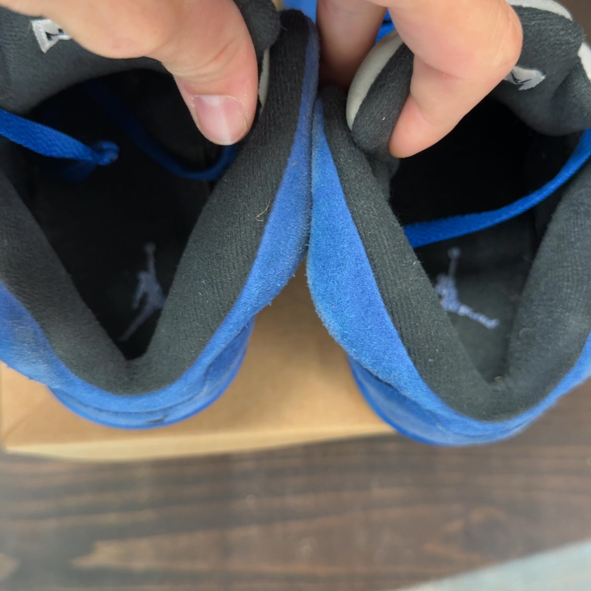 Jordan 5 Retro Blue Suede Size 8.5 (Pre-Owned) - aux