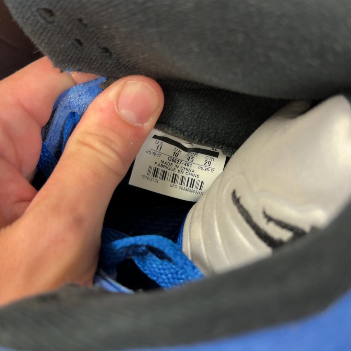 Jordan 5 Retro Blue Suede Size 11 (Pre-Owned) - aux