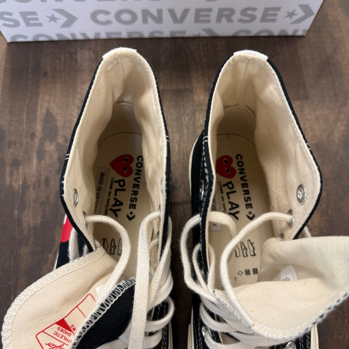 Converse Chuck Taylor All Star 70 Hi Comme des Garcons PLAY Black - Image 5