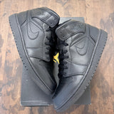 Jordan 1 Mid Triple Black - Image 1