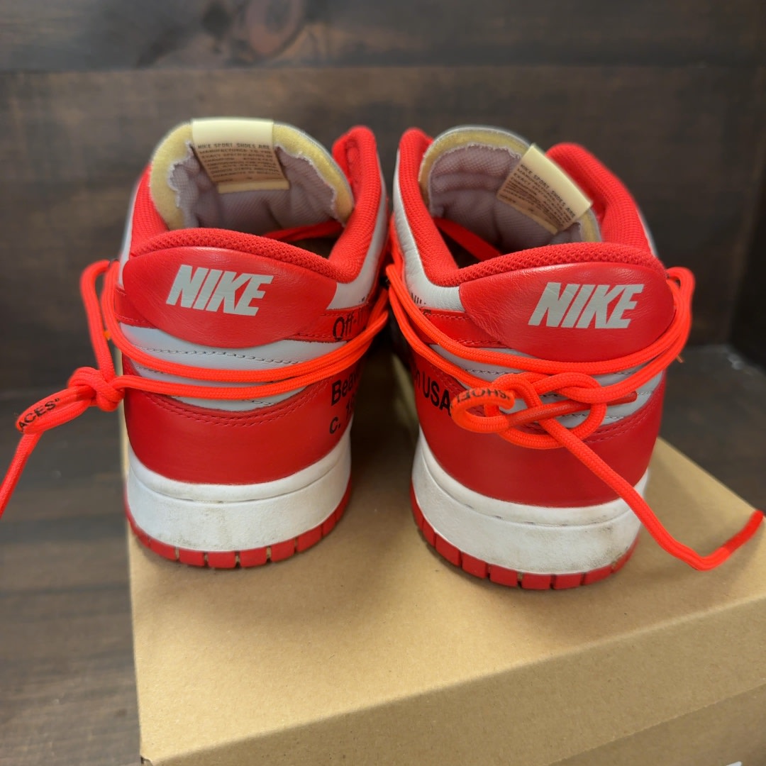 Nike Dunk Low Off-White University Red Size 13 (Pre-Owned) - Image 4