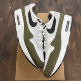 Nike Air Max 1 White Black Medium Olive Size 11 (Pre-Owned) - Image 1