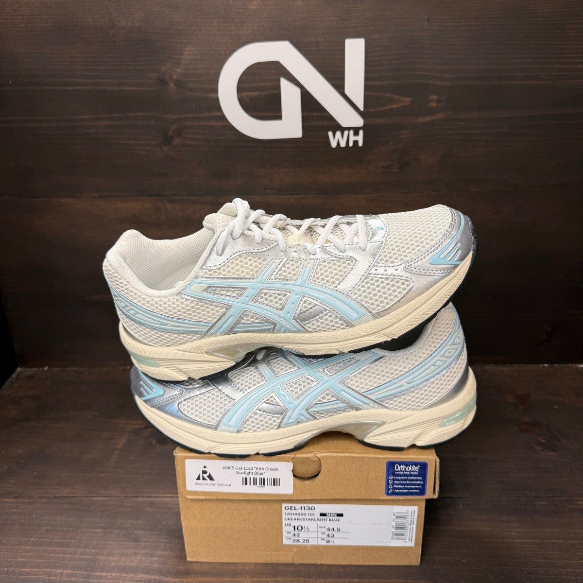 ASICS Gel-1130 Kith Cream Starlight Blue Size 10.5 (Pre-Owned) - Image 1