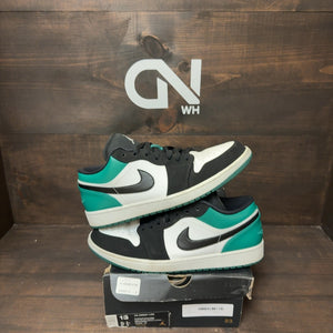 Jordan 1 Low White Black Mystic Green - Image 1